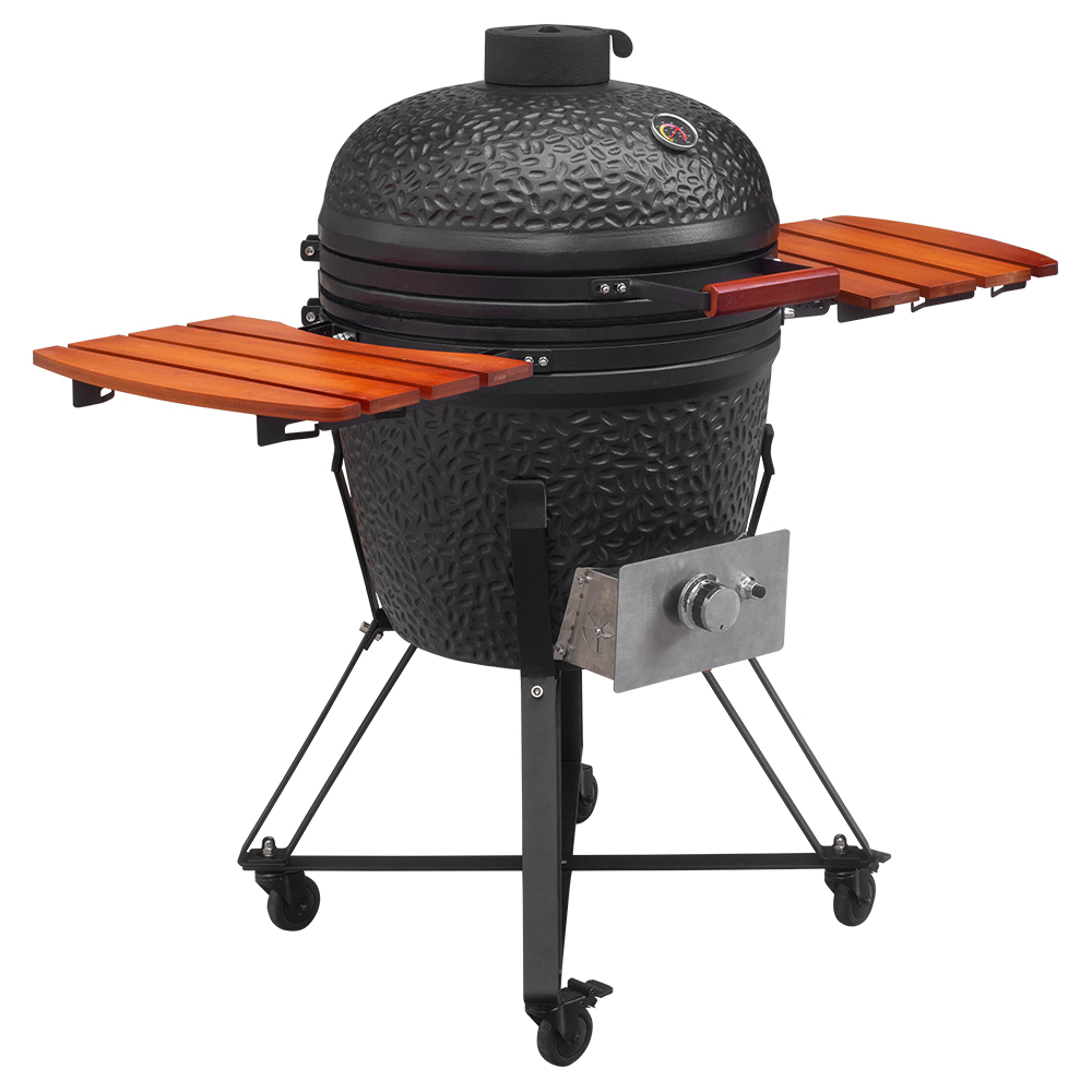 Charcoal & Gas Deluxe Combo Kamado Grill